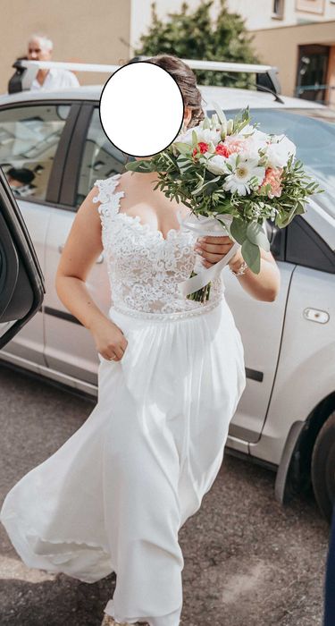 Sprzedam suknie ślubną XS - wzrost 146cm