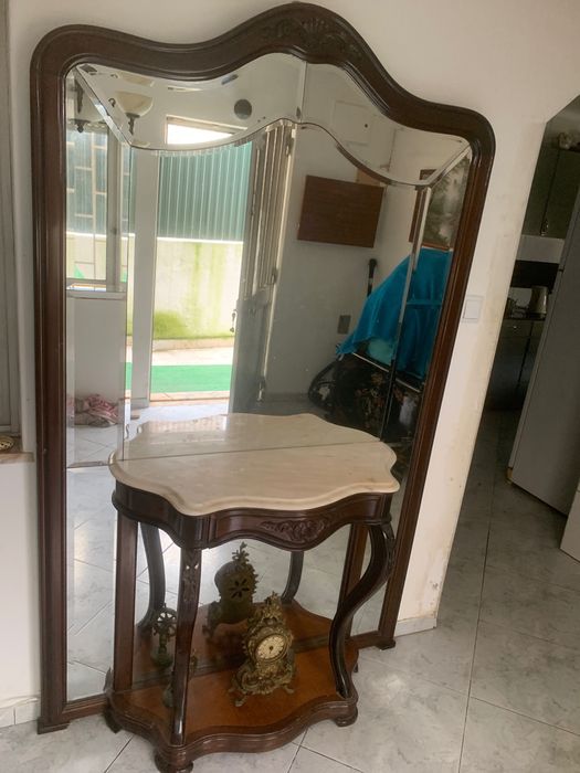 Movel de entrada com espelho grande