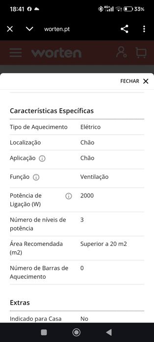 Aquecedor Convector De'Longhi Slim Style HCX9120E (2000W) - Como Novo