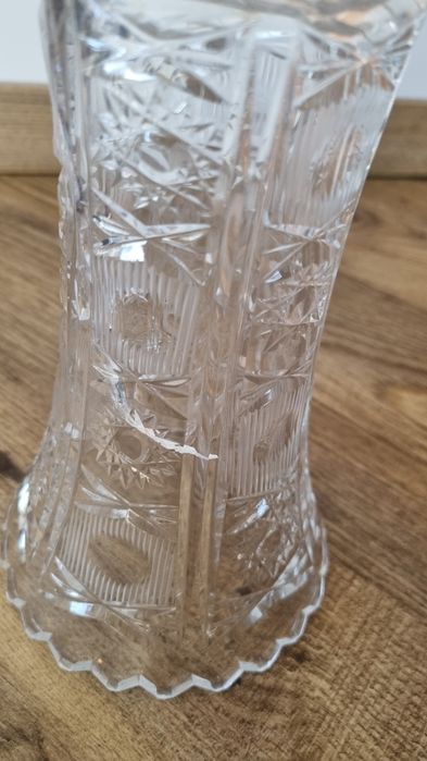 Wazon kryształowy PRL, stary wazon kryształ