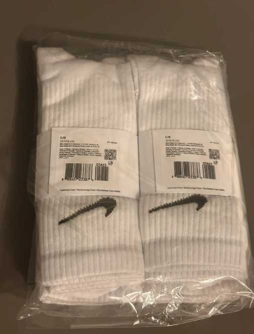 NOWE Nike Everyday skarpety białe crew 3 pak nowe