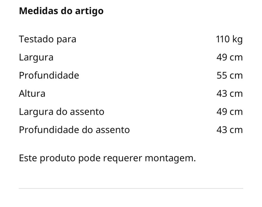 Cadeira de escritório azul e preto - IKEA
