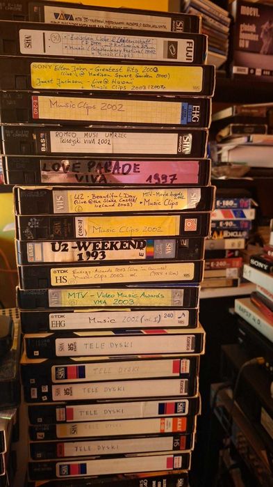 Teledyski VHS kolekcja. VIVA, MTV itp.