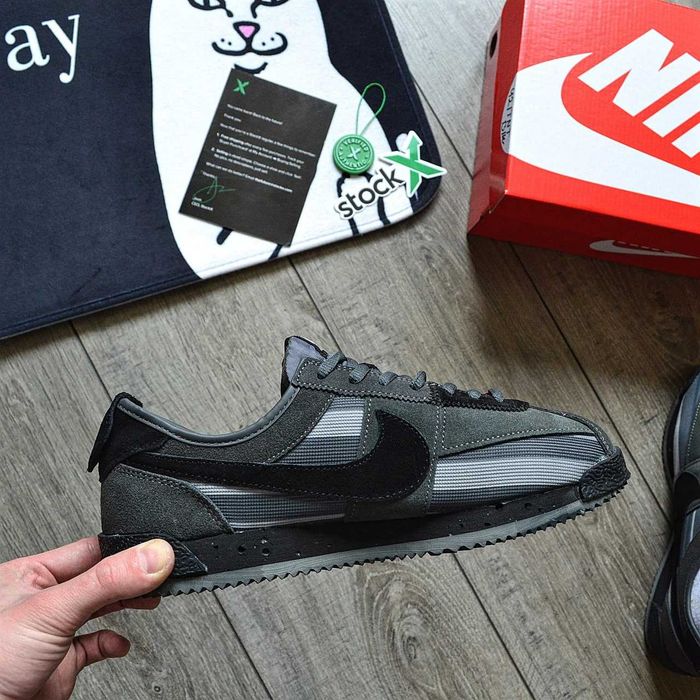 Мужские кроссовки Nike Cortez X Union 'Black\Gray' Premium. 40-45