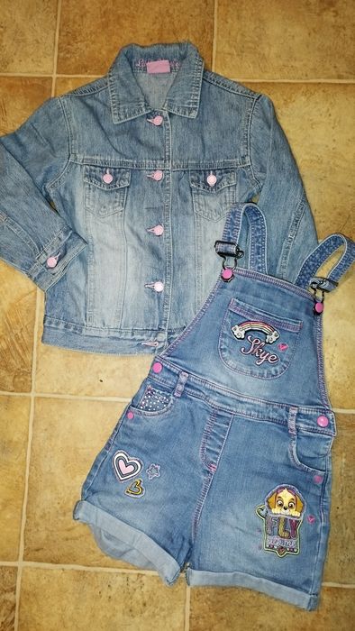 Ogrodniczki Psi Patrol 98-110 George kurtka dżinsowa