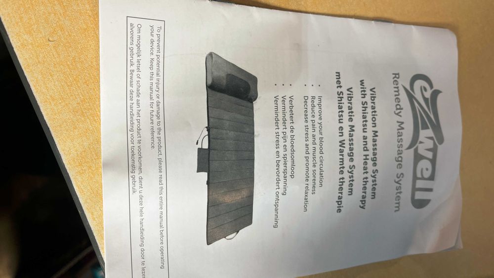 Materac masażer Terapia wibracyjna ciepłem, masaż shiatsu, eZwell spn7
