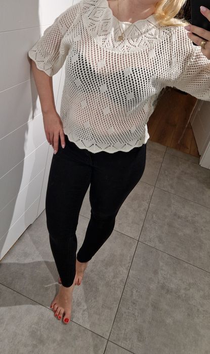 Ręcznie robiona bluzka S/Xs