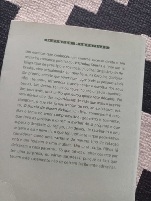 Livro a alquimia do amor de Nicholas Sparks