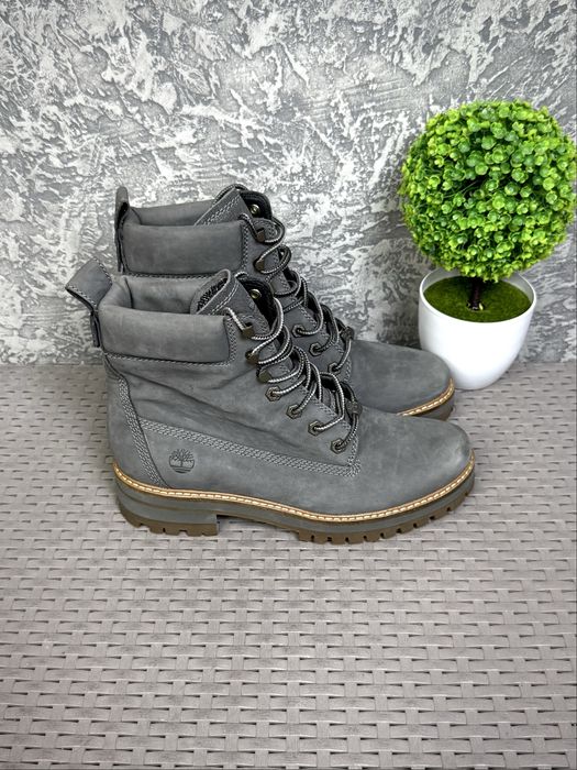 Timberland ботинки сапожки 40 размер кожаные серые