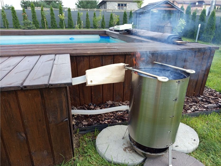 OGRZEWACZ do BASENU Jacuzzi Gotowy ZESTAW 16w1 PIEC DO Ogrzewania Wody