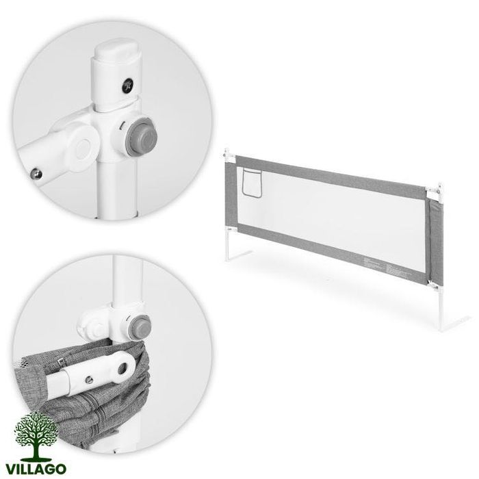 Barierka ochronna TOKIDS łóżko 200 cm zabezpieczenie dla dzieci