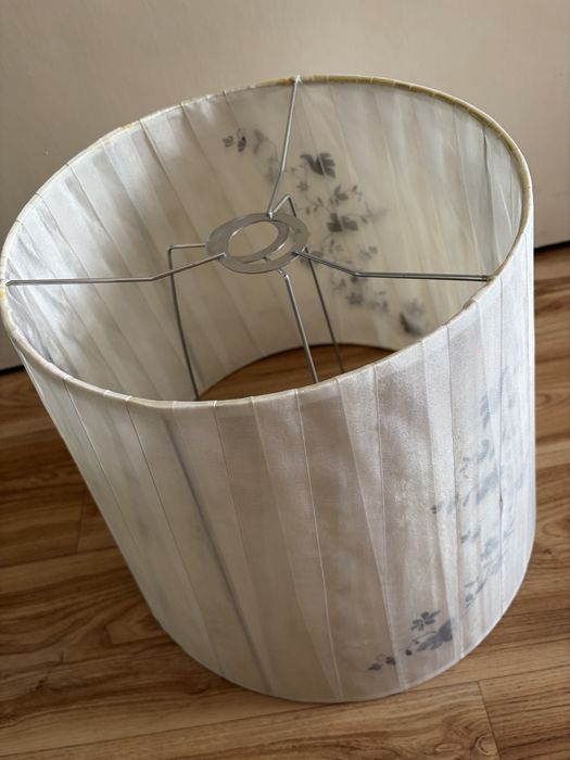Elegancki dwuczęściowy abażur / klosz do lampy z kryształkami