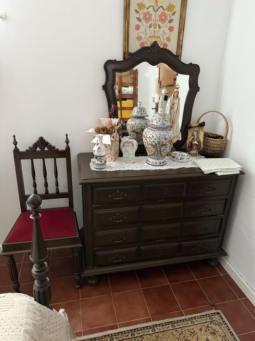 Mobilia antiga de quarto - completo