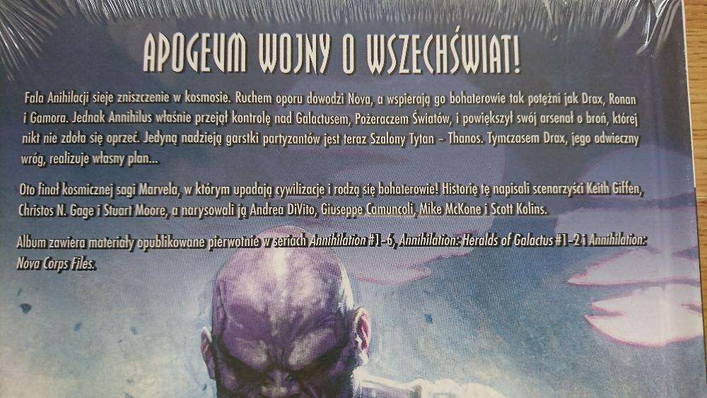Komiks pt. Anihilacja tom 3 z serii Marvel