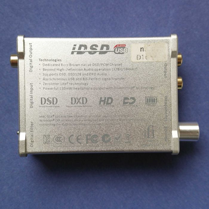 Звуковая карта внешняя ЦАП с усилителем для наушников iFi nano iDSD