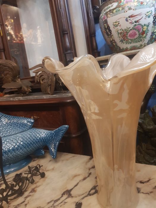 2 jarras em vidro murano  colorido