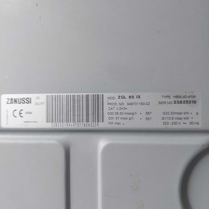 Placa de Fogão Zanussi c/nova em bom estado de funcionamento