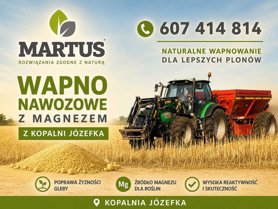 Wapno nawozowe z magnezem z Kopalni Józefka