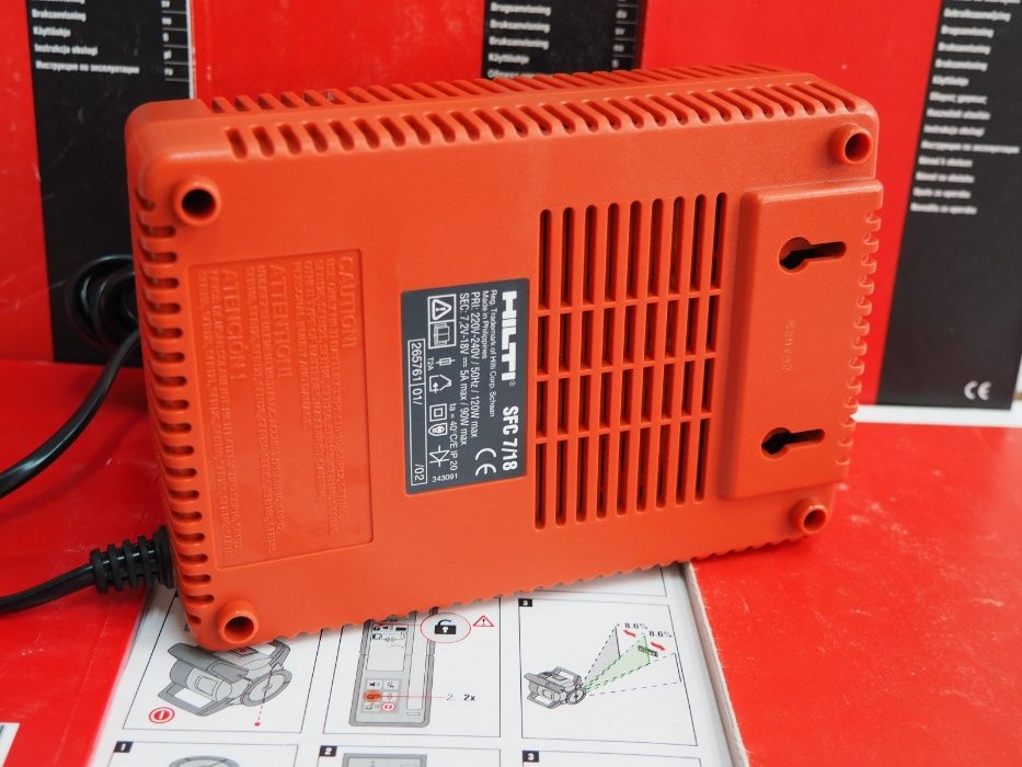 HILTI SFC 7/18 ladowarka do bateria 9,6v,12v,15,6v 18v NI-CD, NI-MH