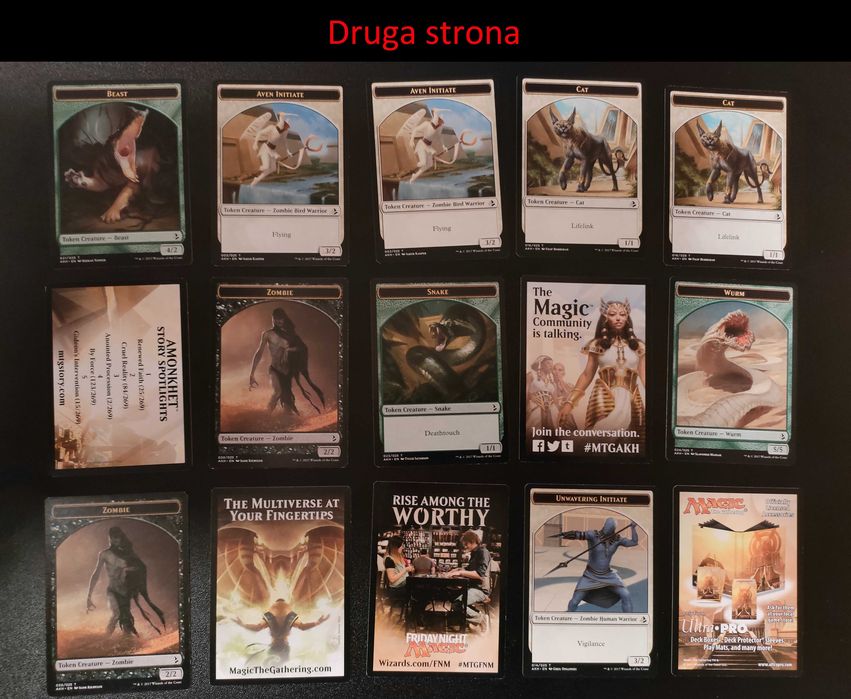 Magic the Gathering – Amonkhet tokens – 33 szt. – Mint/Near Mint