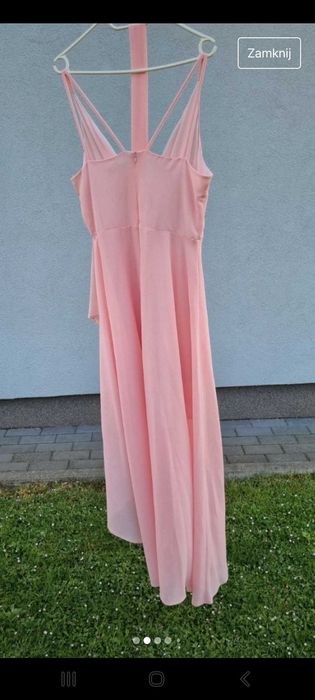 Asymetryczna suknia weselna 40