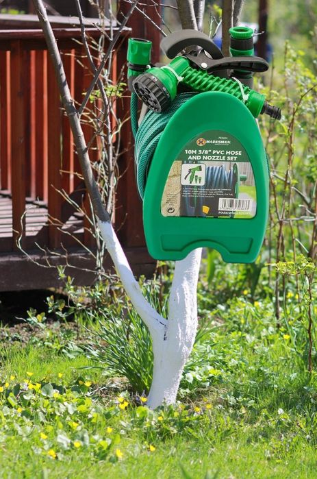 Шланг с катушкой Для полива сада огорода.шланг 10 м с катушкой и распы