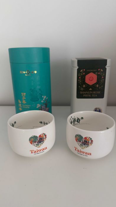 2x Herbata Oolong + Różana Shanlin + 2 kubki | TAJWAN | Herbaty