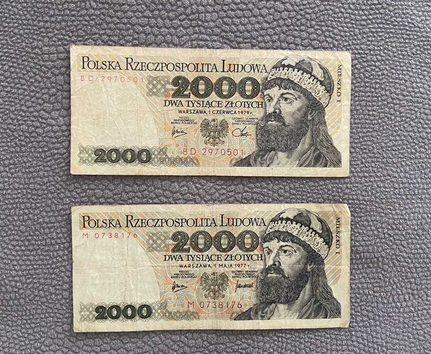 2000 zł Seria BD 1974