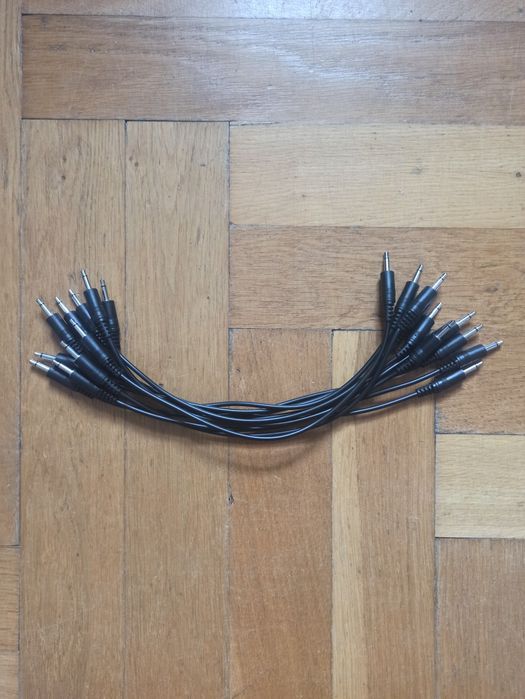 10 kabli mini jack mono 30 cm eurorack modular modularny