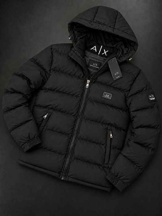 Зимова куртка ARMANI AX — чоловіча утеплена куртка з наповнювачем біо-пух, Туреччина, розміри S–XXL