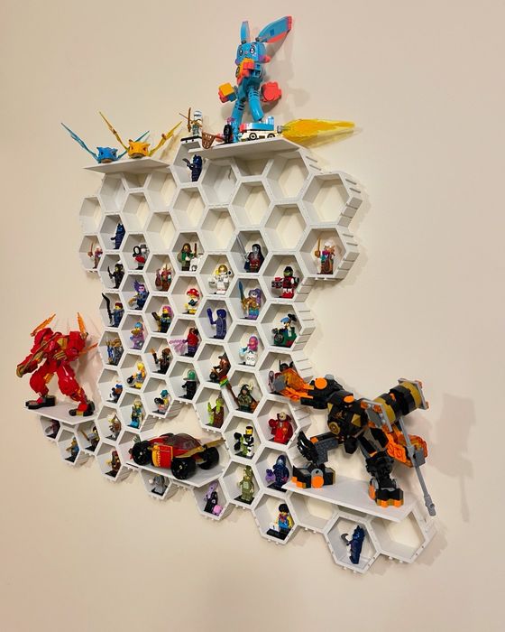Lego декоративні полиці рамка підставка шестикутники для фігурок