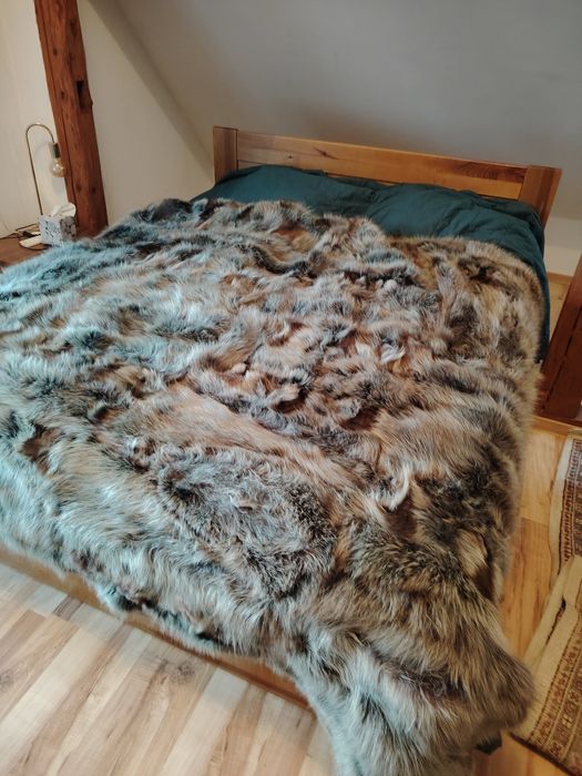 Kapa futro/ narzuta sztuk 2