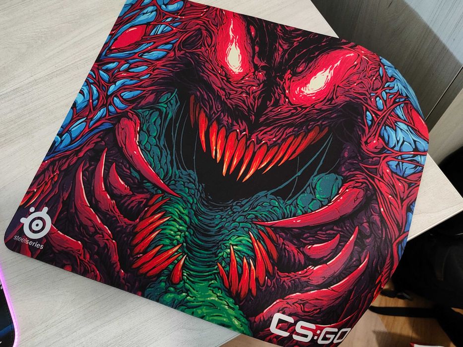Коврик для мыши SteelSeries QcK+ CSGO Hyper Beast Special Edition
