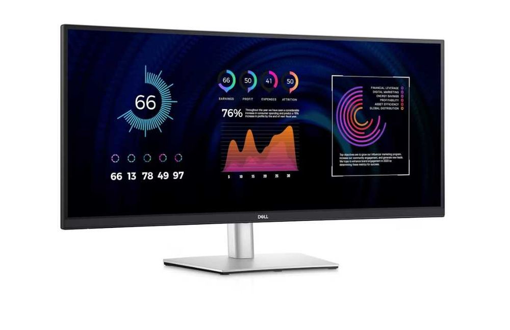 Monitor Curvo 34.1″ Dell Pro 34 Plus (P3424WE) — Ultrawide, USB-C 90 W