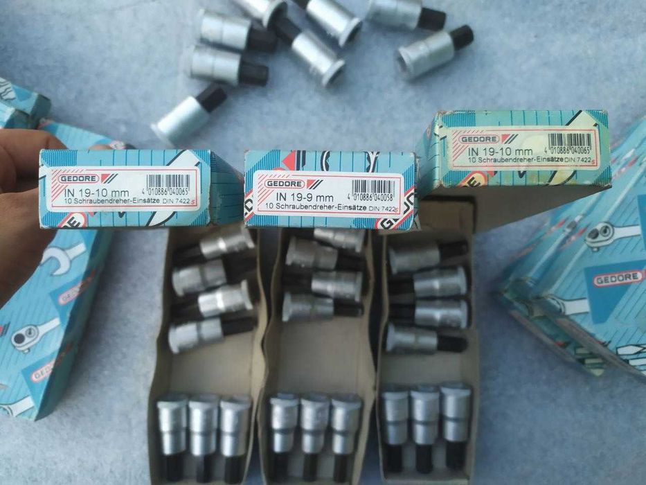 GEDORE IN‑19 (7‑8‑9‑10‑14 мм) – професійні головки 1/2″