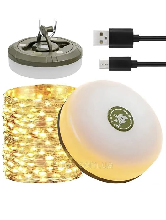 Гірлянда для кемпінгу+ліхтар 2 в 1