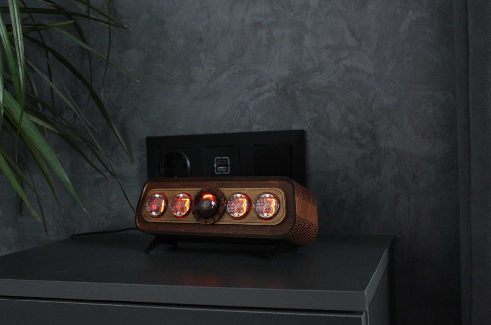 Годинник nixie з декатроном ОГ- 4, Ручна робота, Часы на лампах ИН-4