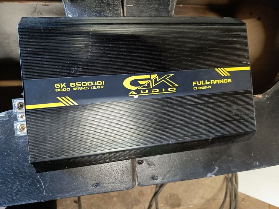 Subwoofer chess audio e amplificador Gk