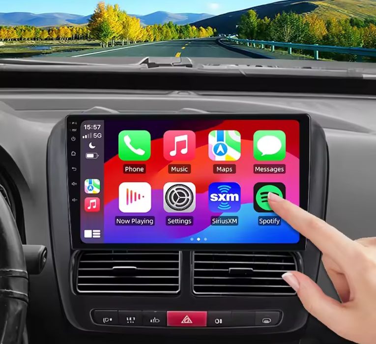 Rádio Android Fiat Doblo 2010 a 2019 Carplay GPS wifi Bluetooth NOVO