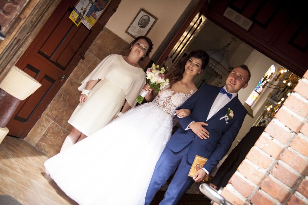 Suknia ślubna, delikatna księżniczka, kształt litery A