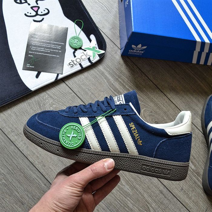 Мужские кроссовки Adidas Handball Spezial 'Blue' Premium. 40-45