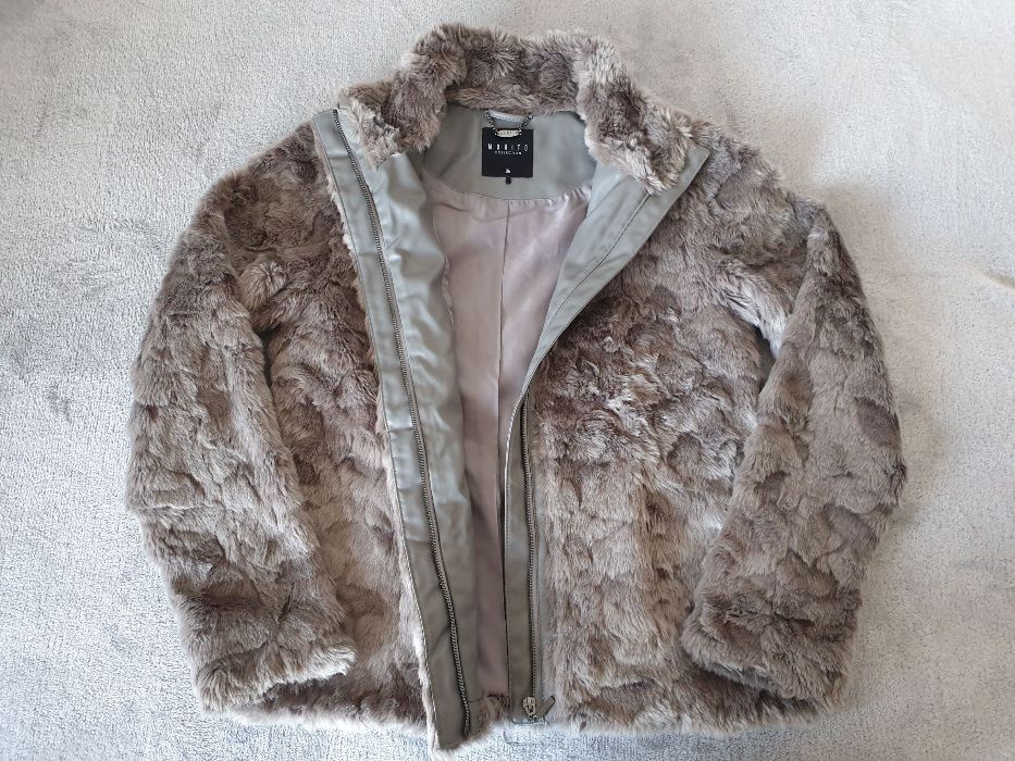Wysyłka 2zł Nowe futerko, kurtka futrzana Mohito, rozmiar 36/38 futro
