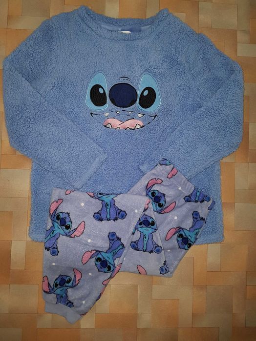Теплый комплект плюш Primark Стич, пижама пушистая Disney Stitch L р-р