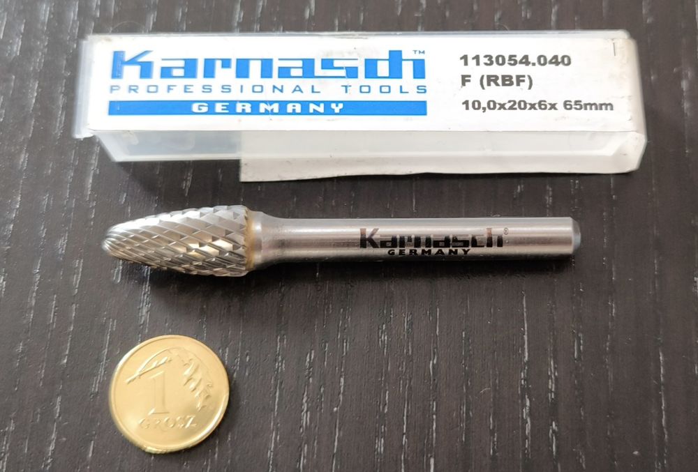 Frezy trzpieniowe palcowe pilnik Karnasch 3szt