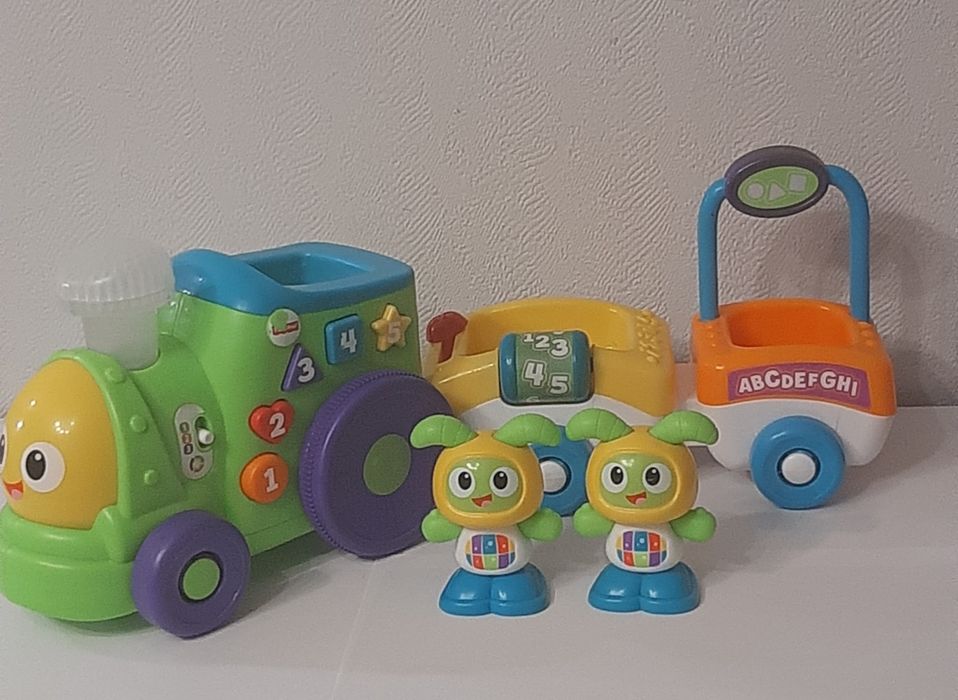 Интерактивный поезд "Бибо и его друзья", бренд Fisher price