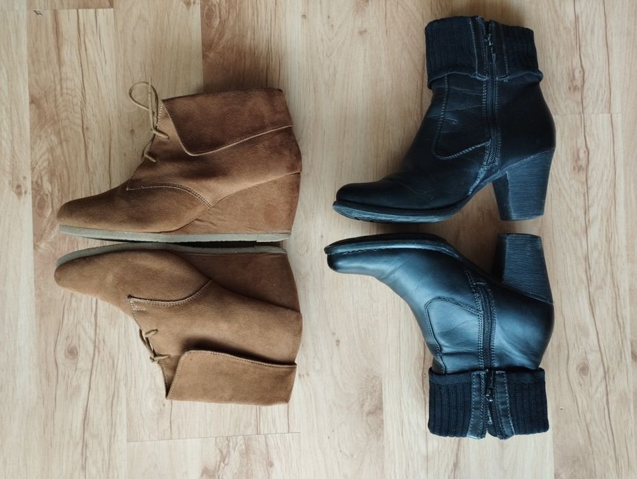 Botki damskie koturny i obcas
