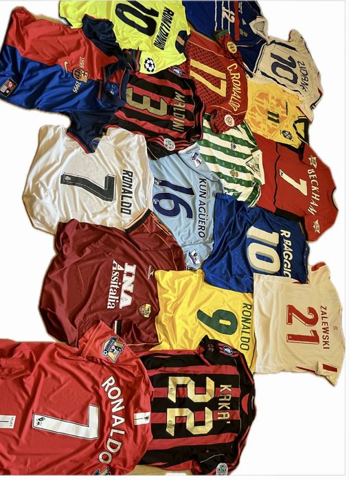 Koszulka piłkarska Ronaldo Kaka Beckham Baggio Maldini R9 Ronaldinho