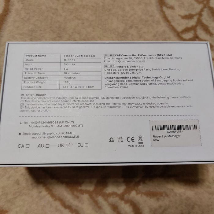 Массажер для глаз RENPHO. Новый