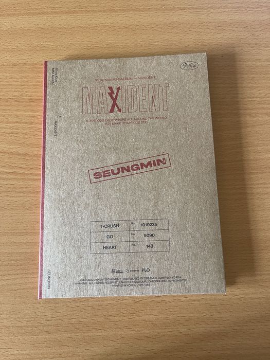 Stray kids “MAXIDENT” álbum versão Seungmin (kpop)