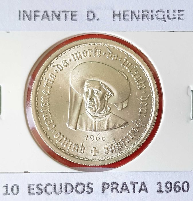 Moeda Comemorativa Portuguesa da 2ª República  escudos ( Prata )